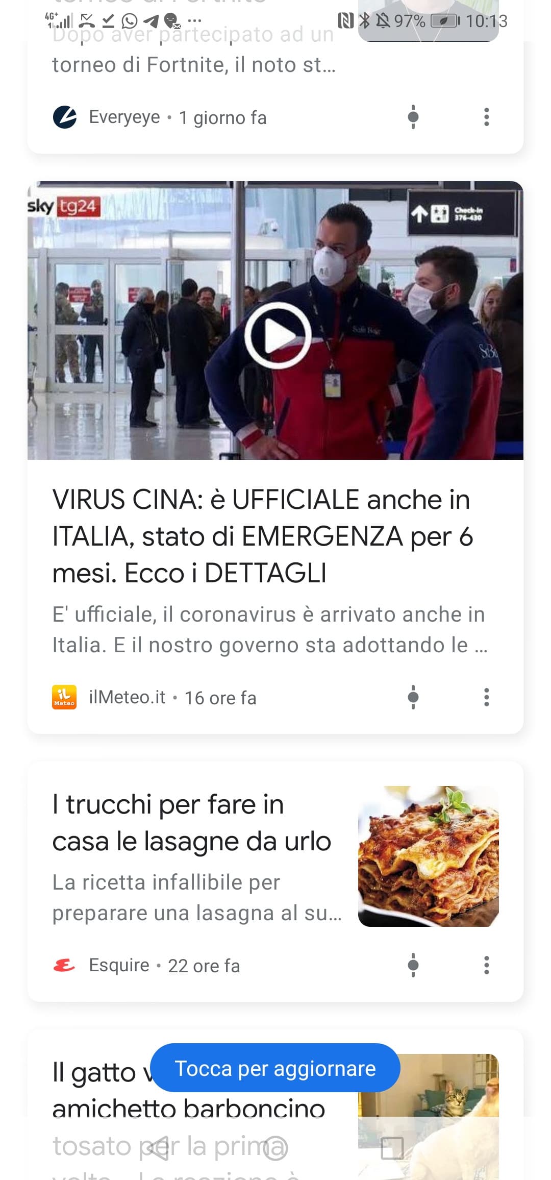 Mi fa ridere come sono messe le notizie di google