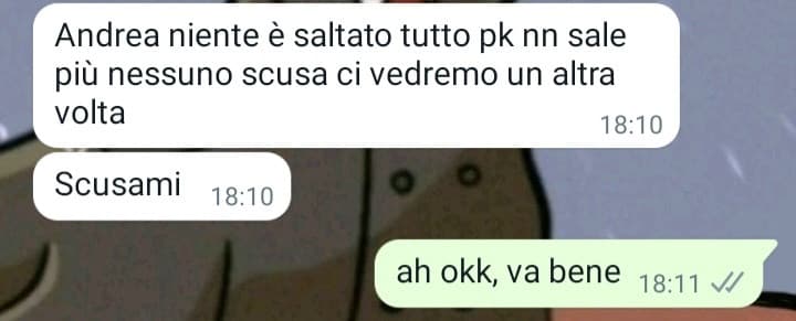 E SE GODE, dovevo uscire con lei e dei suoi amici che non conosco, per fortuna che é saltato tuttto aiut