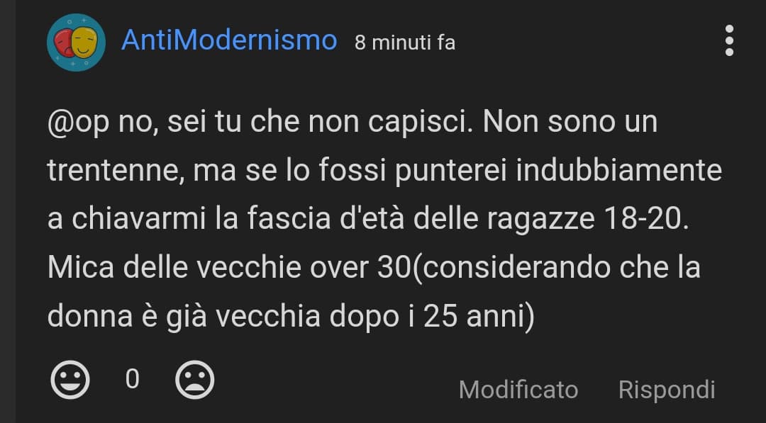 non ce la faccio a prenderlo sul serio 