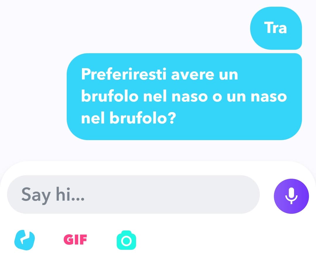 Pov: stai parlando con uno sconosciuto 