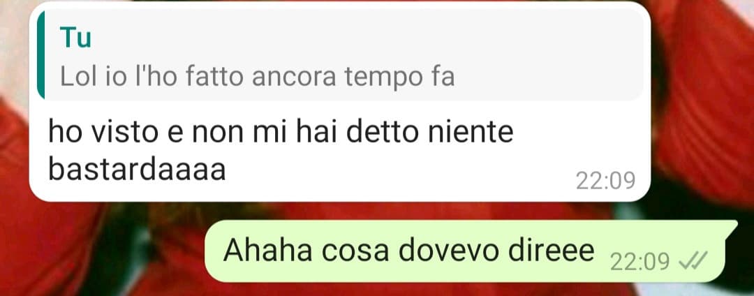 Ci siamo lasciati anni fa per problemi anche importanti ma continuiamo a parlare come se nulla fosse, adoro questo ragazzo. 