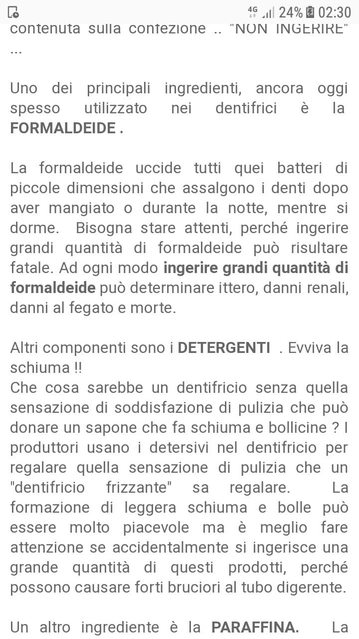 Per quelli che volevano mangiarsi il dentifricio: mi dispiace signo', ma una parte dei 500 mila li dovrete spendere per un nuovo apparato digerente