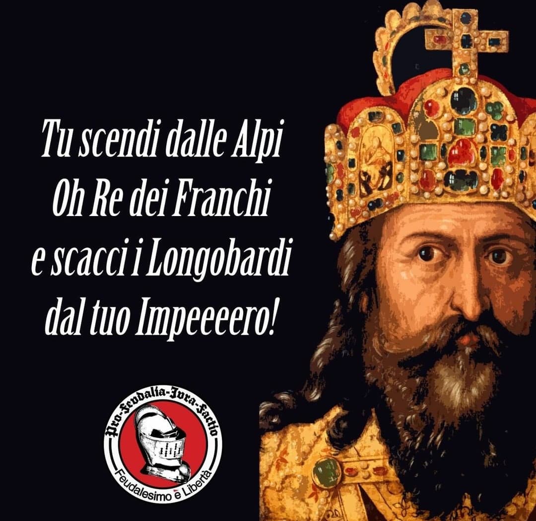 Buon anniversario dell'incoronazione dello imperatore Carlo Magno 