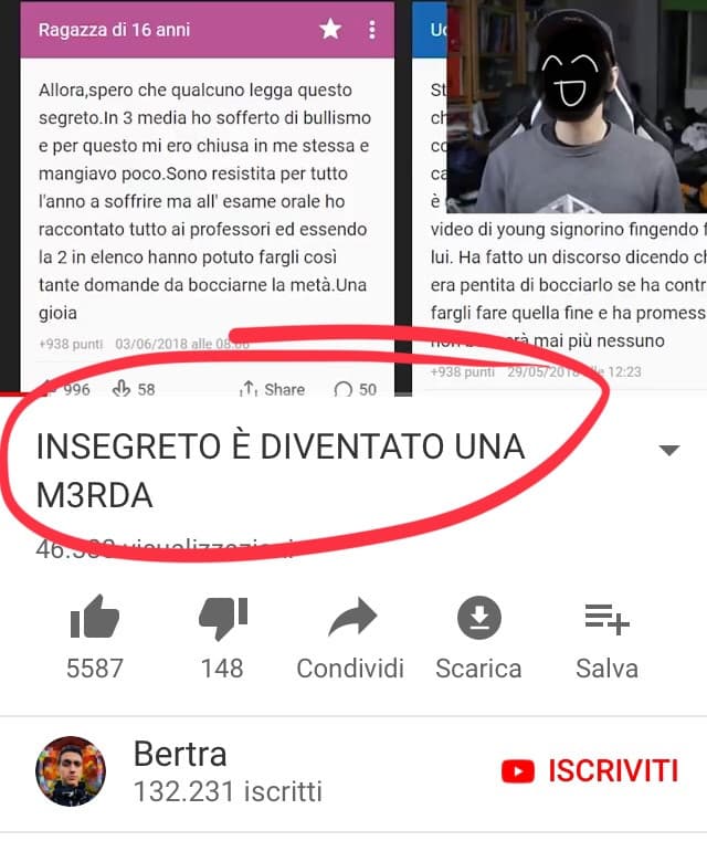 Se lo dicono anche gli youtubers è davvero grave...