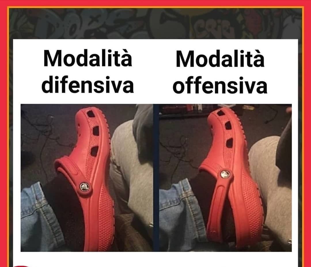 E voi in che modalità siete, offensiva o difensiva?
? 