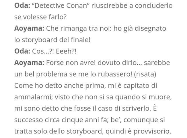 ciao raga sto andando in giappone a rubare il finale di detective conan, chi viene come me? 