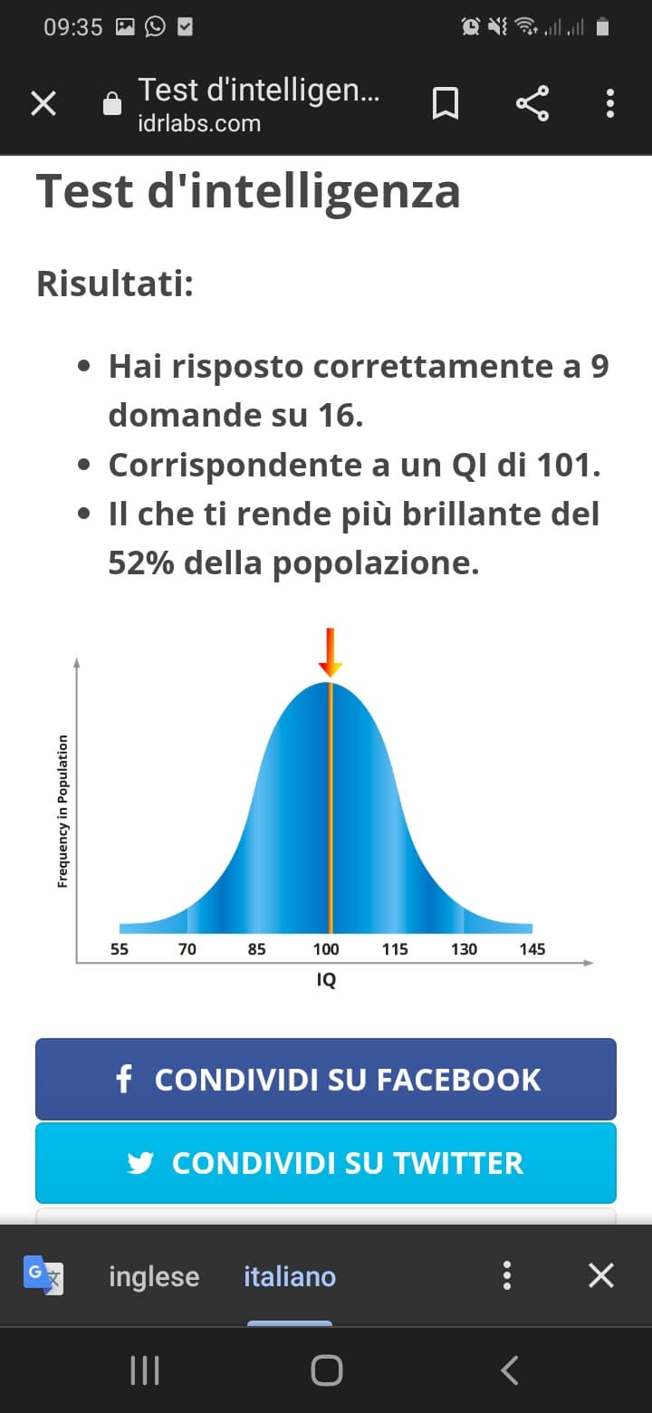 Ok, posso vantarmi di qualcosa in vita mia