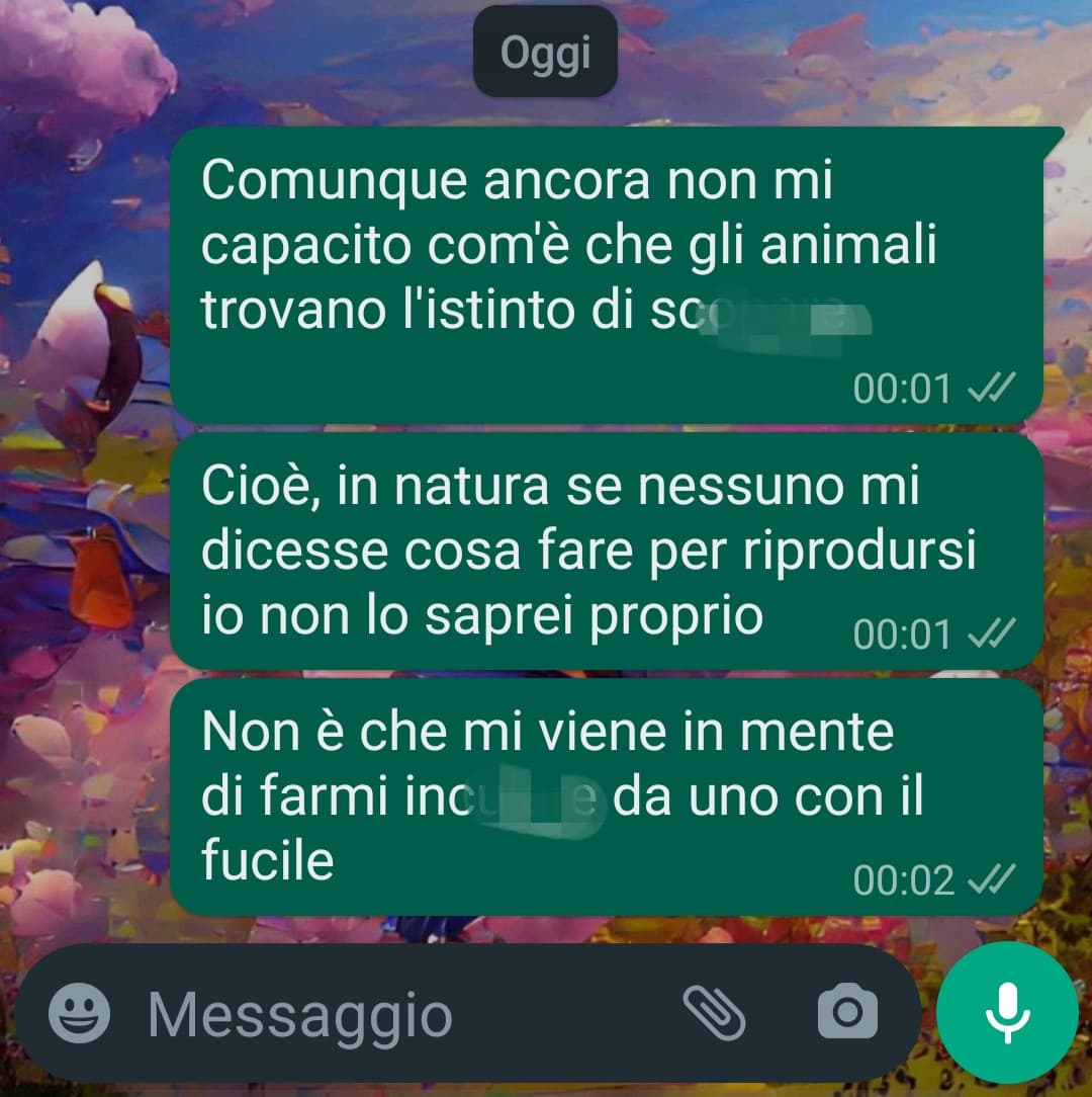 No veramente oja, mica mi viene in mette quello