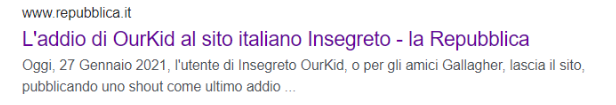 ne parla anche la Repubblica ]: