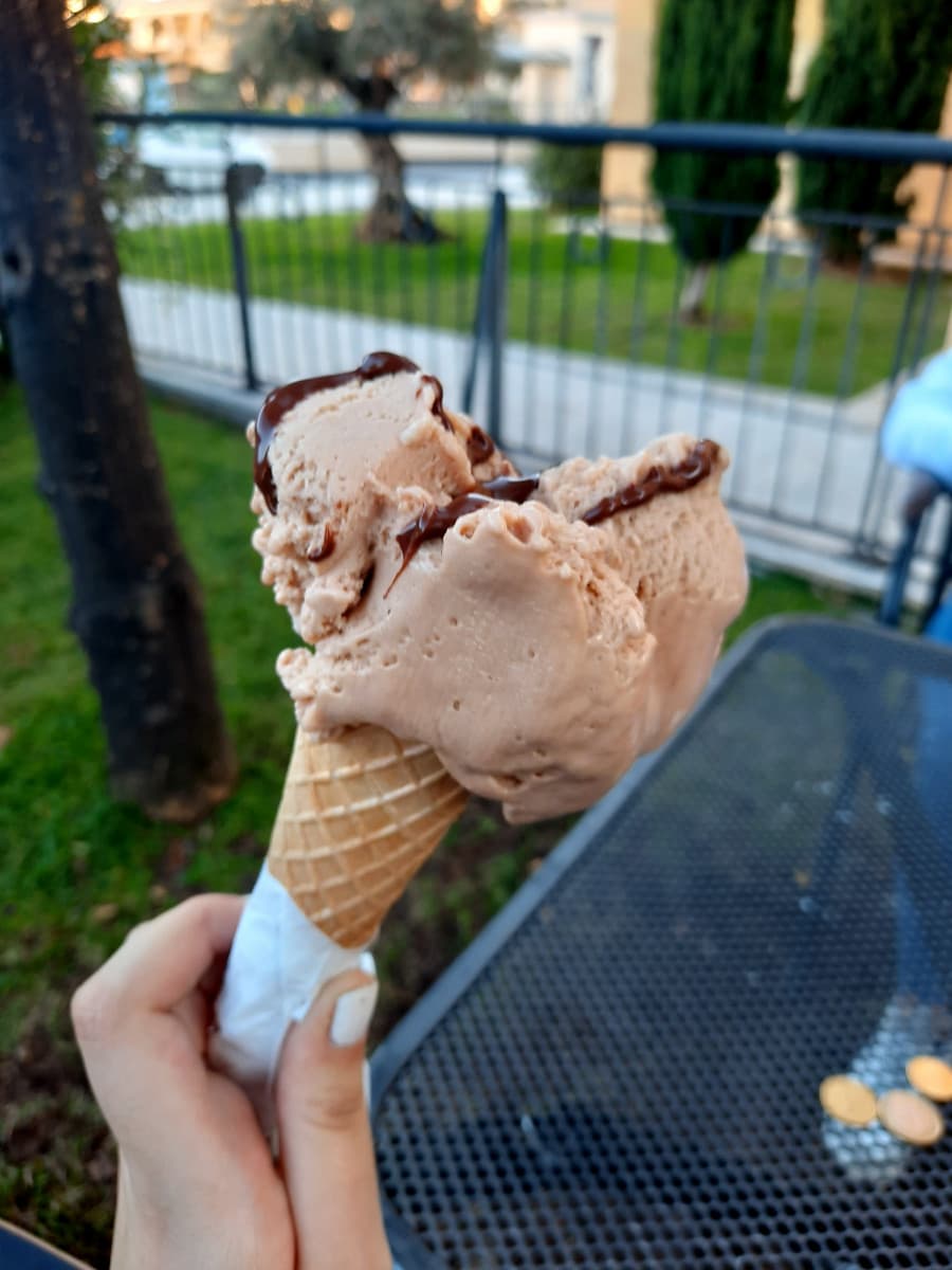 Gelato nocciola e crema alla nutella ❤