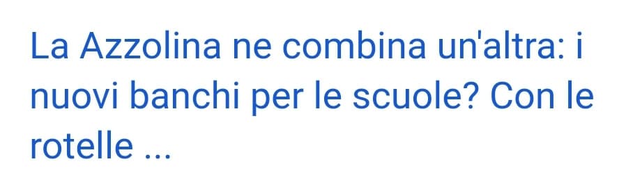 No vabbè figata, voglio fare le gare clandestine nei corridoi adesso