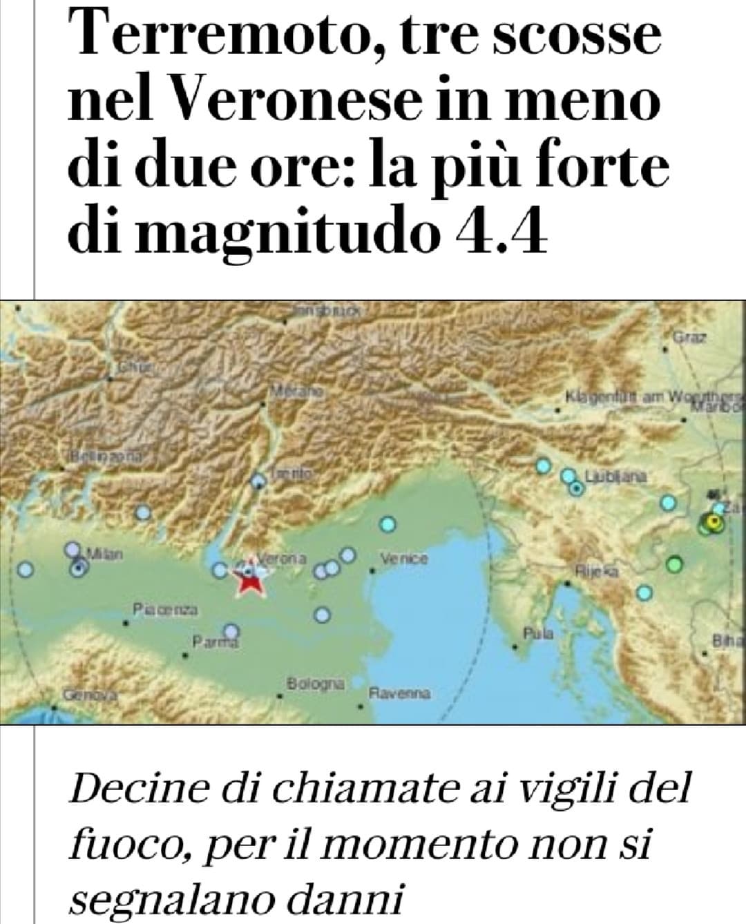 Son colerosi e terremotati... Continuate voi