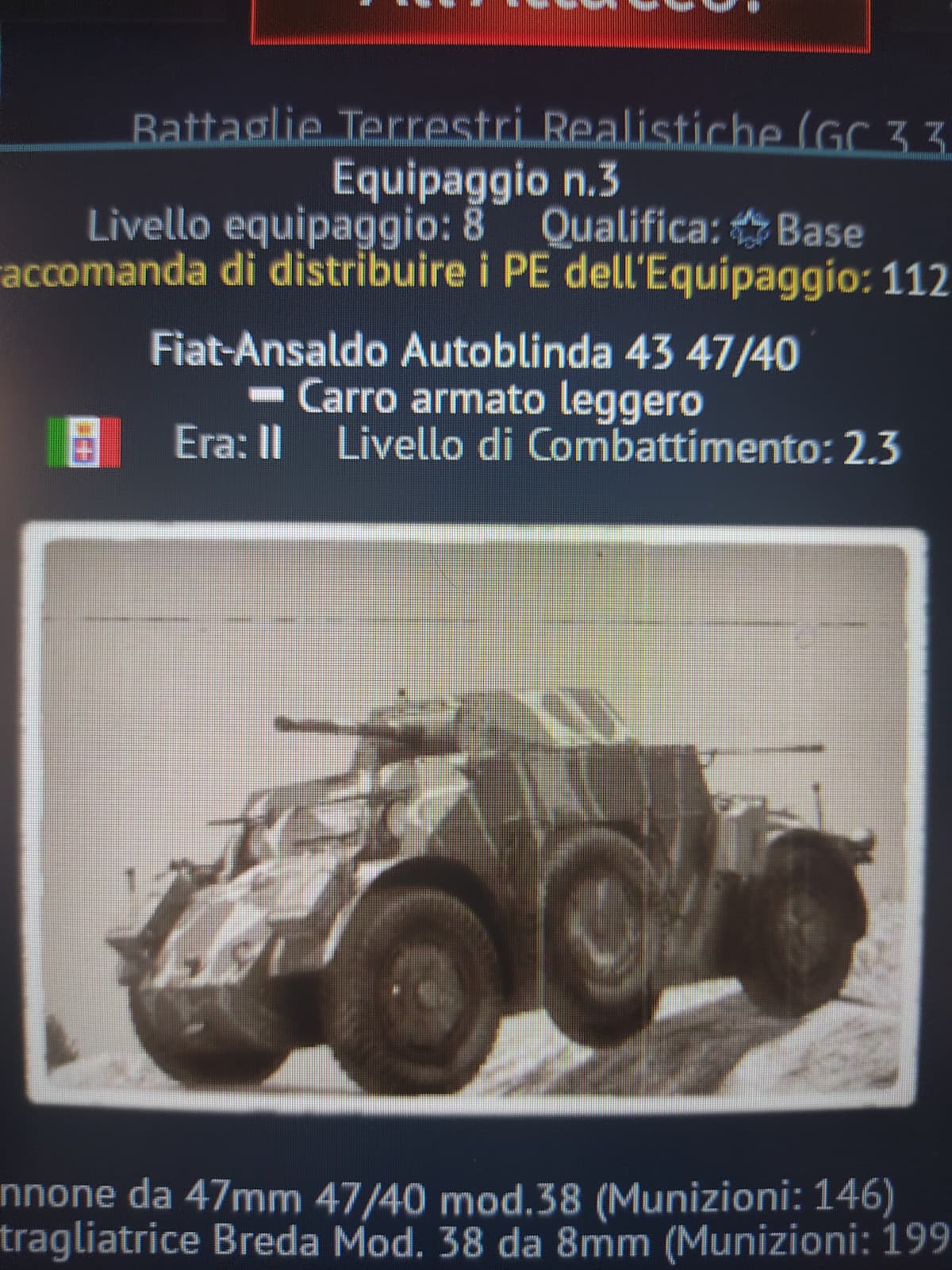 Mi trovo strabene con l'AB 43 ??? Ce noce gente che gioca a War Thunder su sto sito??? ?? 