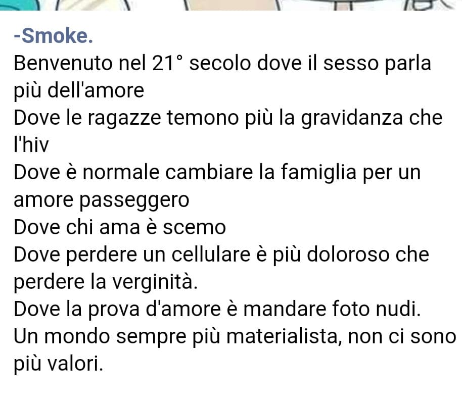 Forse questa gente preferiva vivere ottant'anni fa dove il sesso di faceva per figliare, fare l'amore non era contemplato, perdere la verginità era possibile solo dopo il matrimonio e se la perdevo prima non eri figlia di Dio però dai lamentiamoci del 21° 