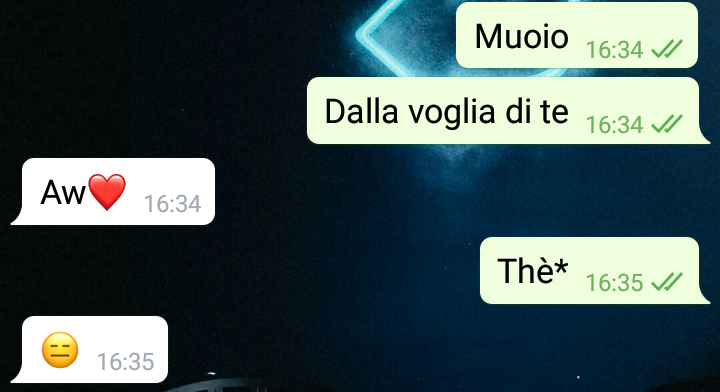 L'ho fatto apposta, muoio davvero dalla voglia di lei?