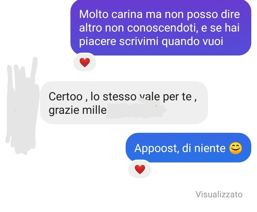 * chat di ieri pomeriggio * Che faccio? Aspetto lei? Faccio io? Se si quando?