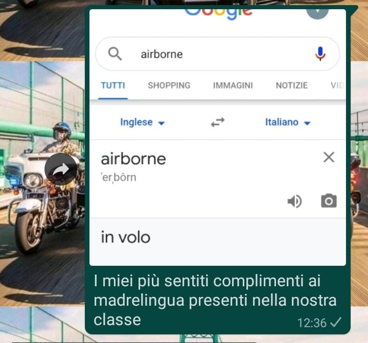 Le comiche, la prof voleva la traduzione che era "aerobico" mentre i compagni lecchini "in volo, prof"