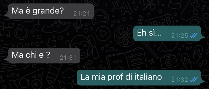 Grazie per starmi sempre accanto ed accettarmi davanti a tutto... MA CAZZO- RISPONDERE, ANCHE CON UN INSULTO, MA RISPONDERE ERA TROPPO?!?! Grazie sorellona...