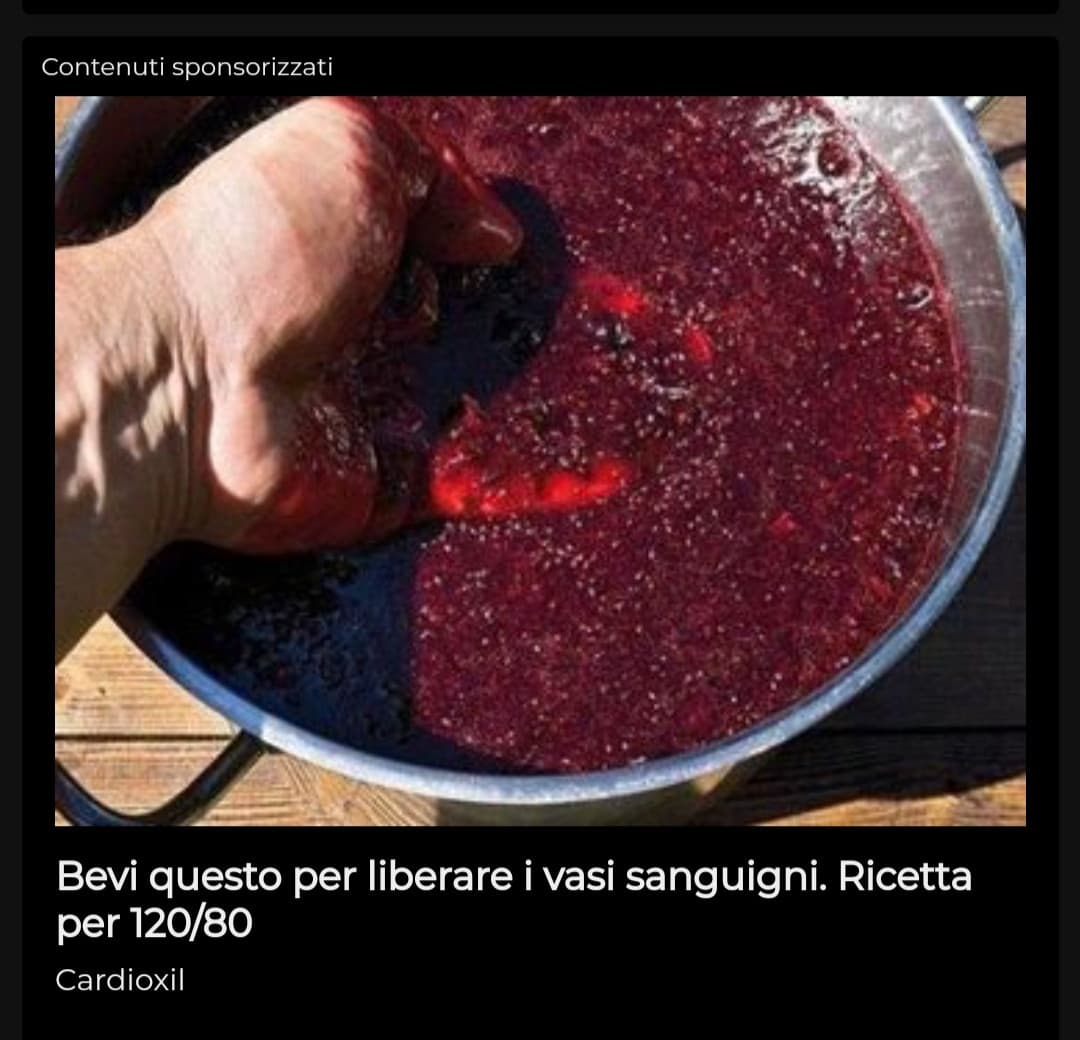 Sta roba sembra sangue...