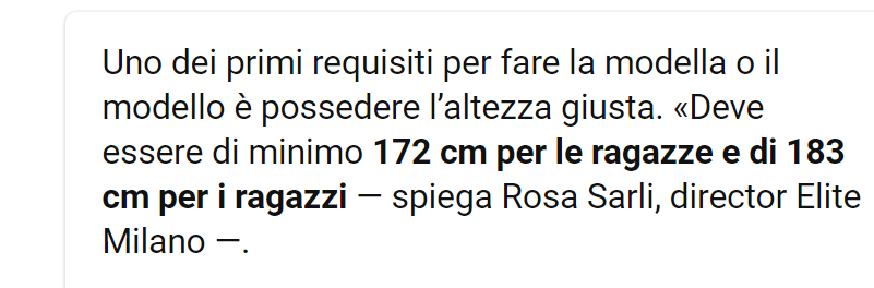 Mi state dicendo che dovrei crescere di 12cm, piango male