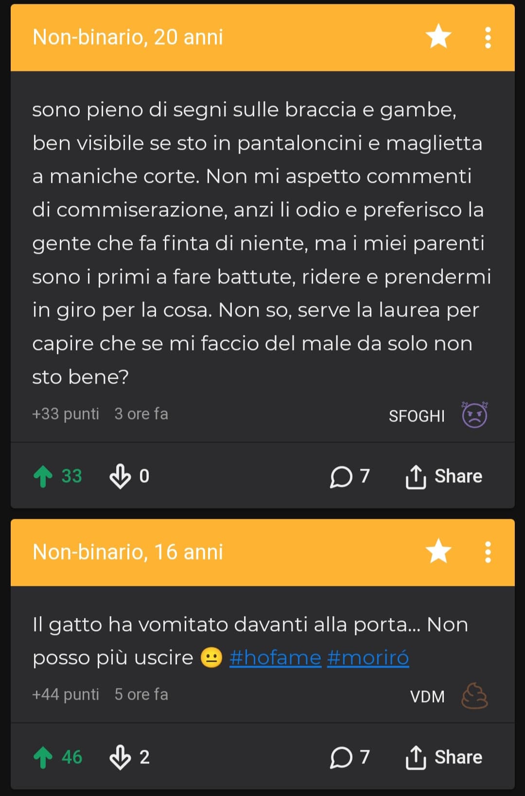 uffa, ora devo preoccuparmi per il commento sopra o ridere per quello sotto??? Insegreto a volte fa delle combo micidiali