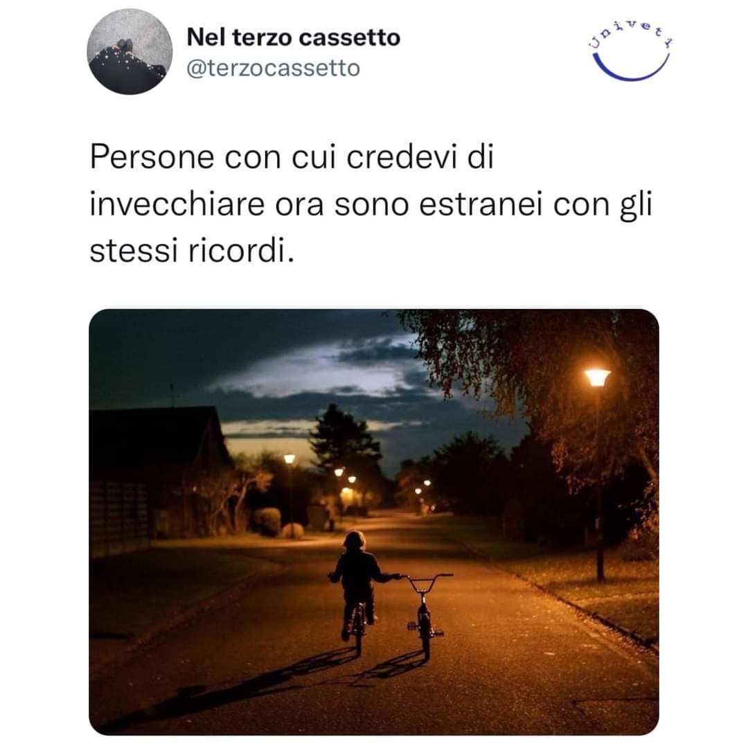 Ormai sono dell'idea che forse è meglio vivere certe storie, amicizie sul momento. Finché ci sono, senza troppi film mentali 