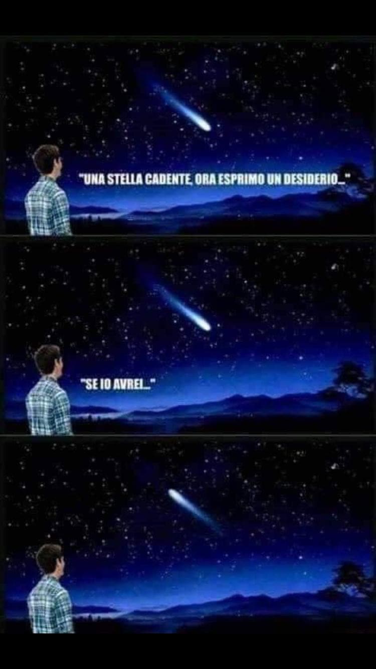 QUANDO ANCHE LE STELLE CADENTI NON SOPPORTANO CHI SBAGLIA I CONGIUNTIVI