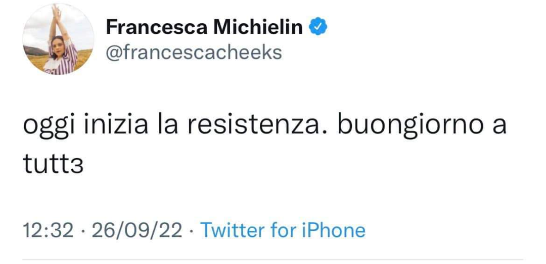 I partigiani di questo secolo su twitter