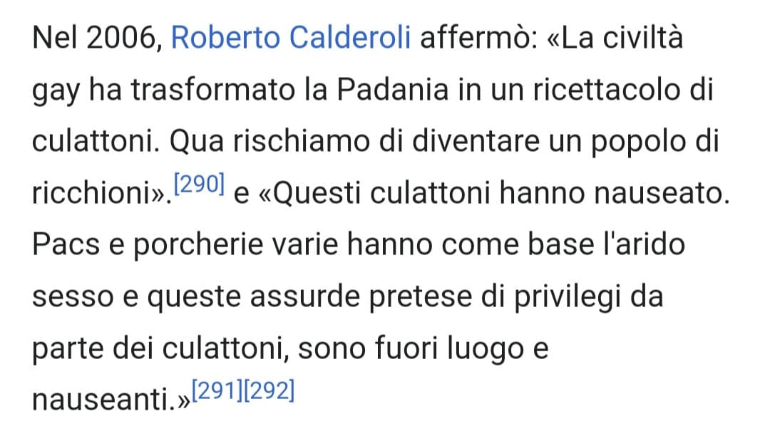 il partito politico del mio paese: