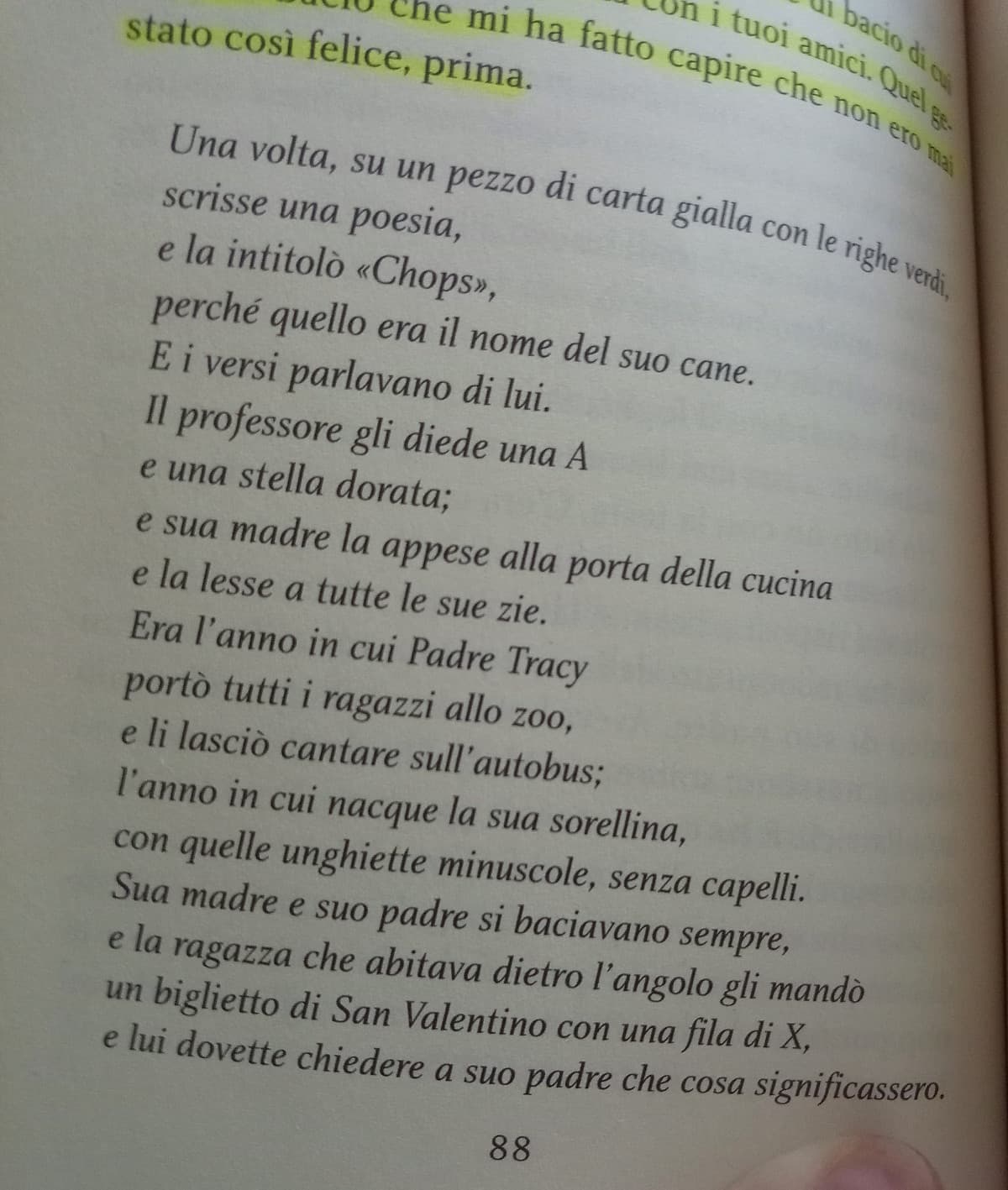 volevo condividere con voi questa poesia (se così posso chiamarla) 