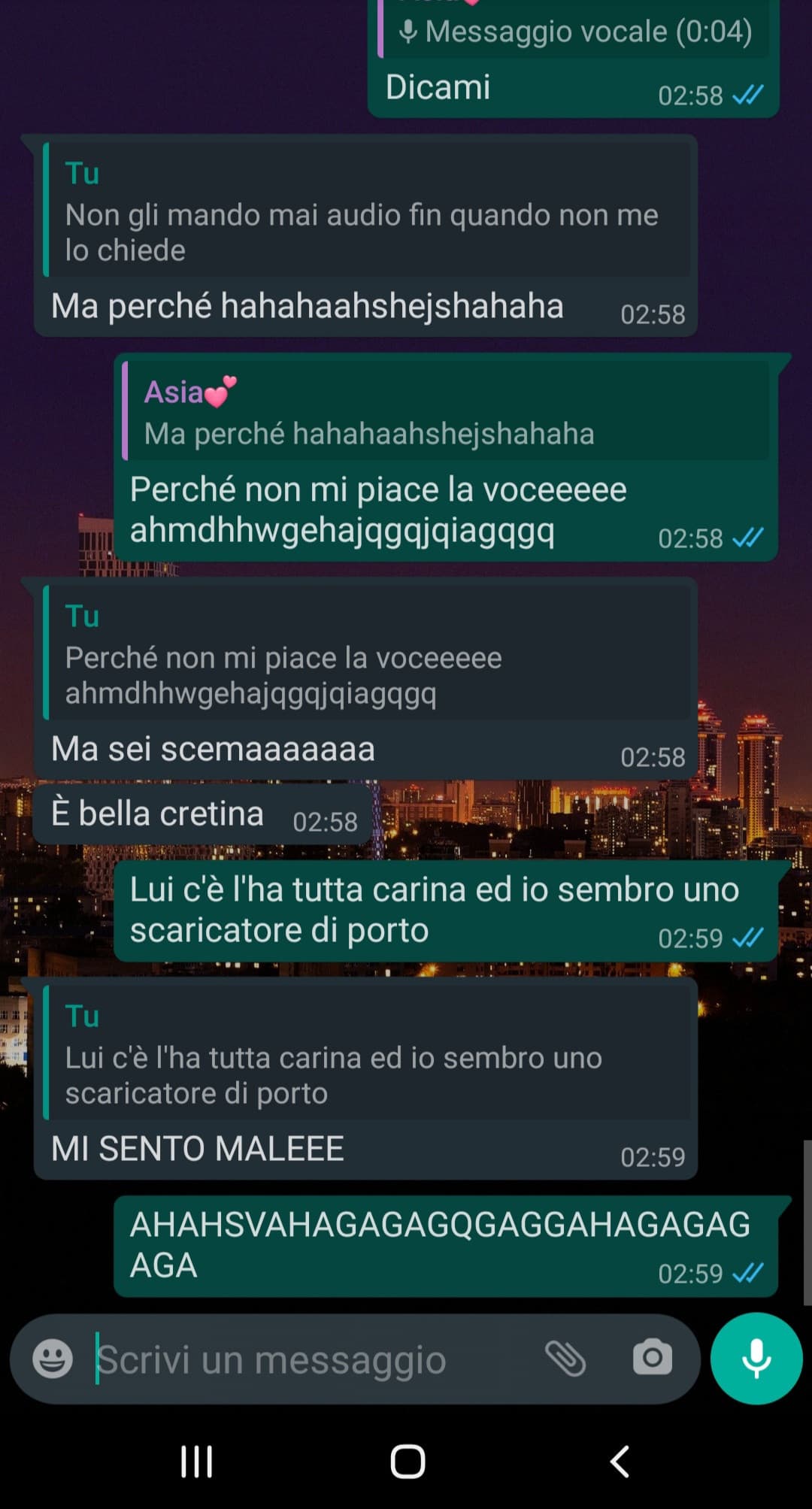 Ho sonno ma devo gossippare ancora per un po' 