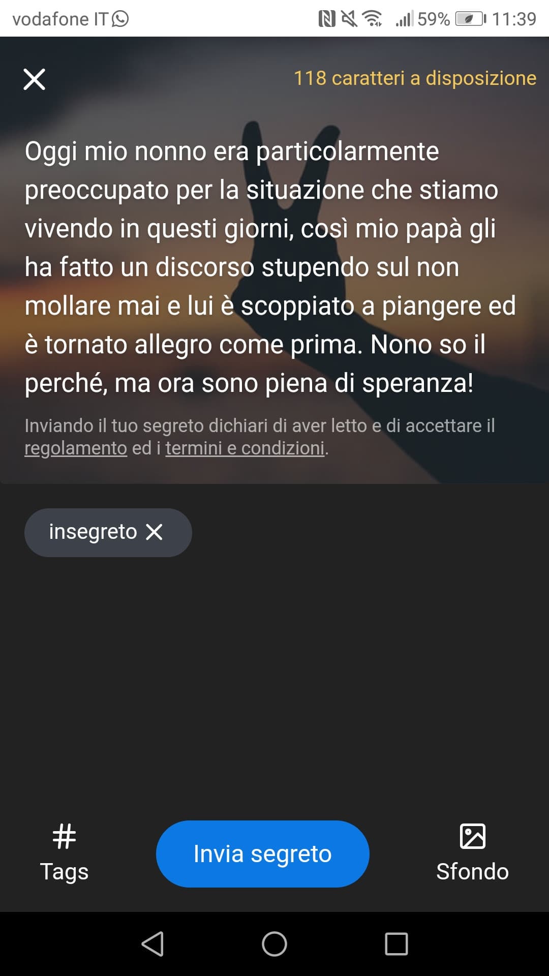 Insegreto non me lo fa pubblicare