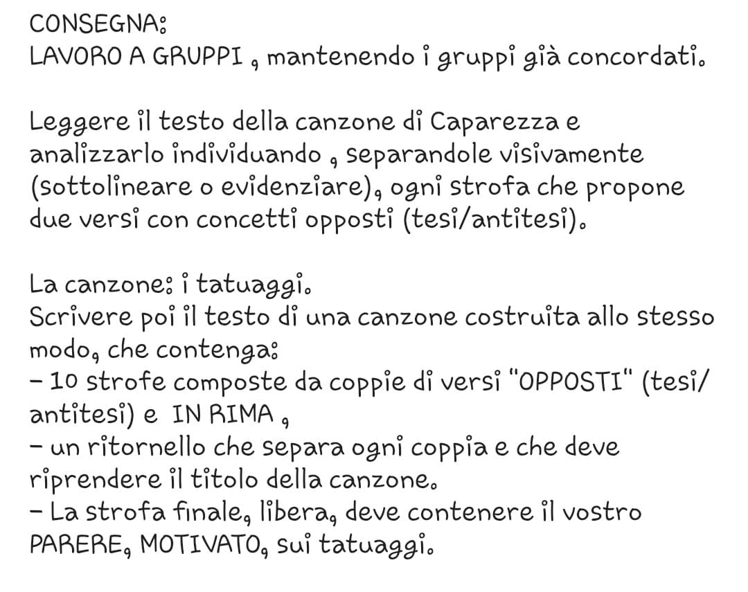 è da mezz'ora che cerco il titolo della canzone da analizzare