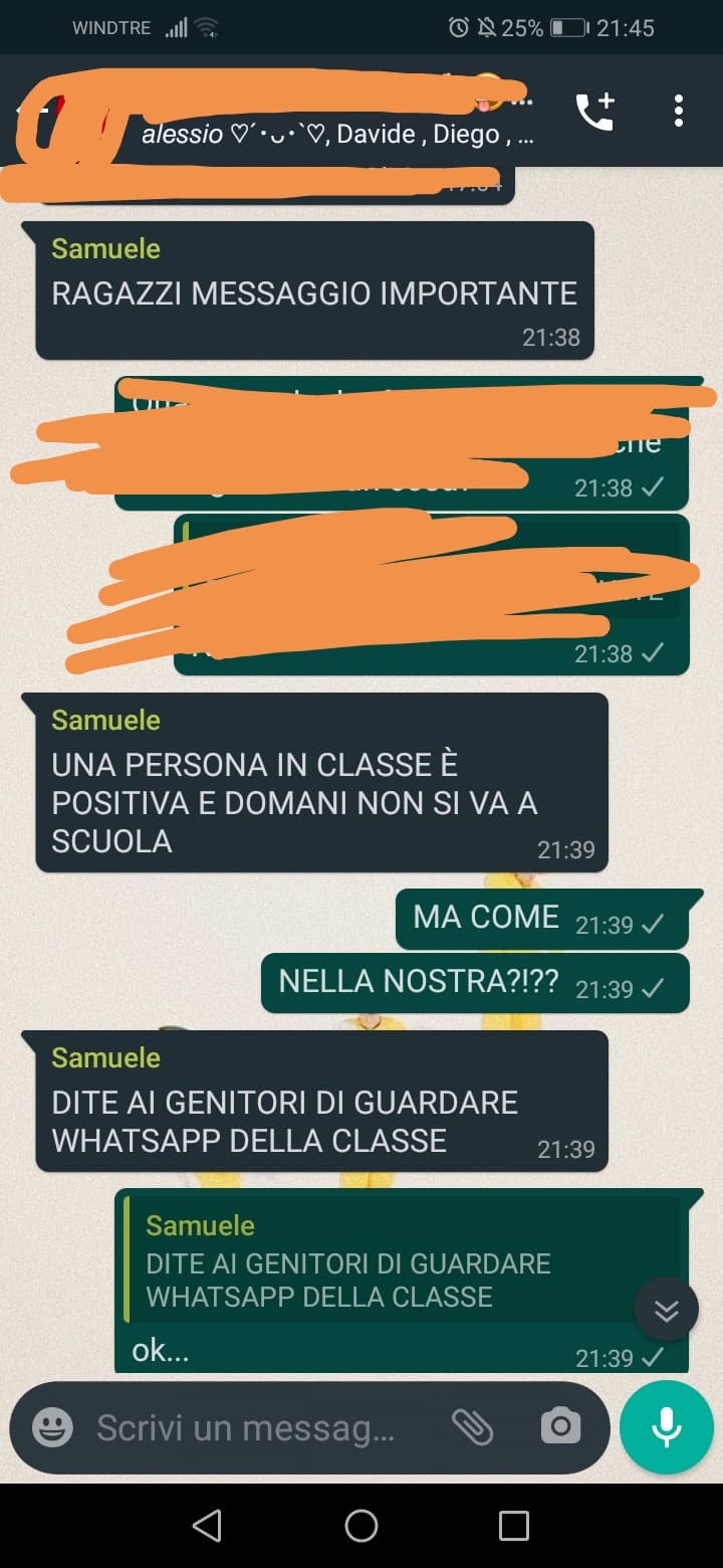 La Fabiana è positiva. 