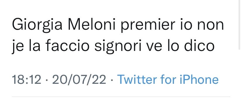 La gente si preoccupa per un cazzo,
 1) non avrà mai la fiducia ne al senato ne alla camera.
2) nemmeno Salvini è aperto su questa ipotesi 