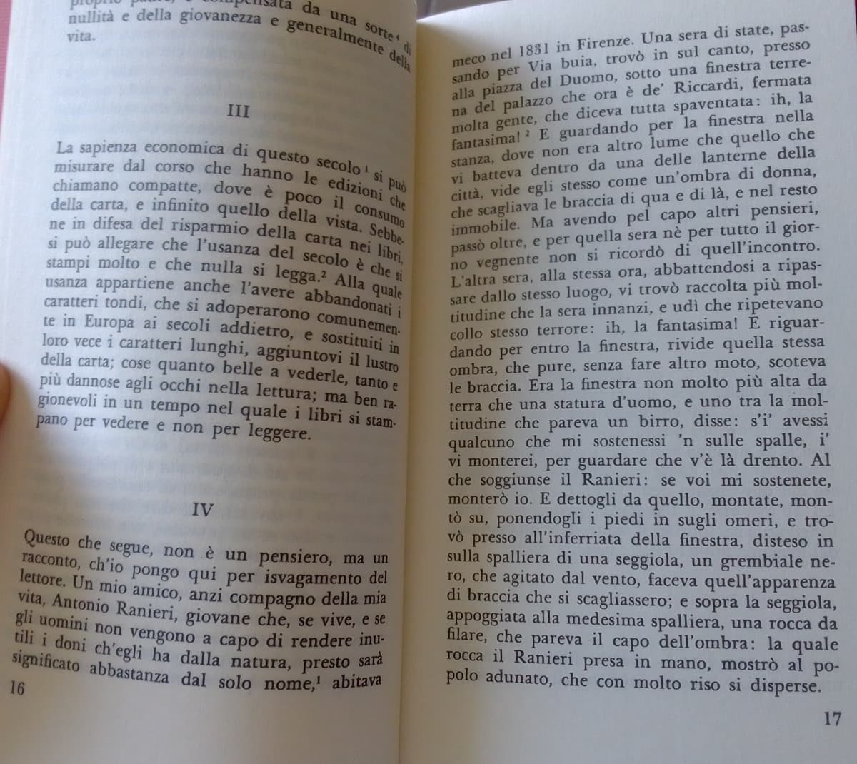 Leggete il quarto. Chi direbbe mai che l'ha scritto Leopardi? (Stando alla comune ed errata convinzione che lui sia solo depressione, tristezza e pessimismo)