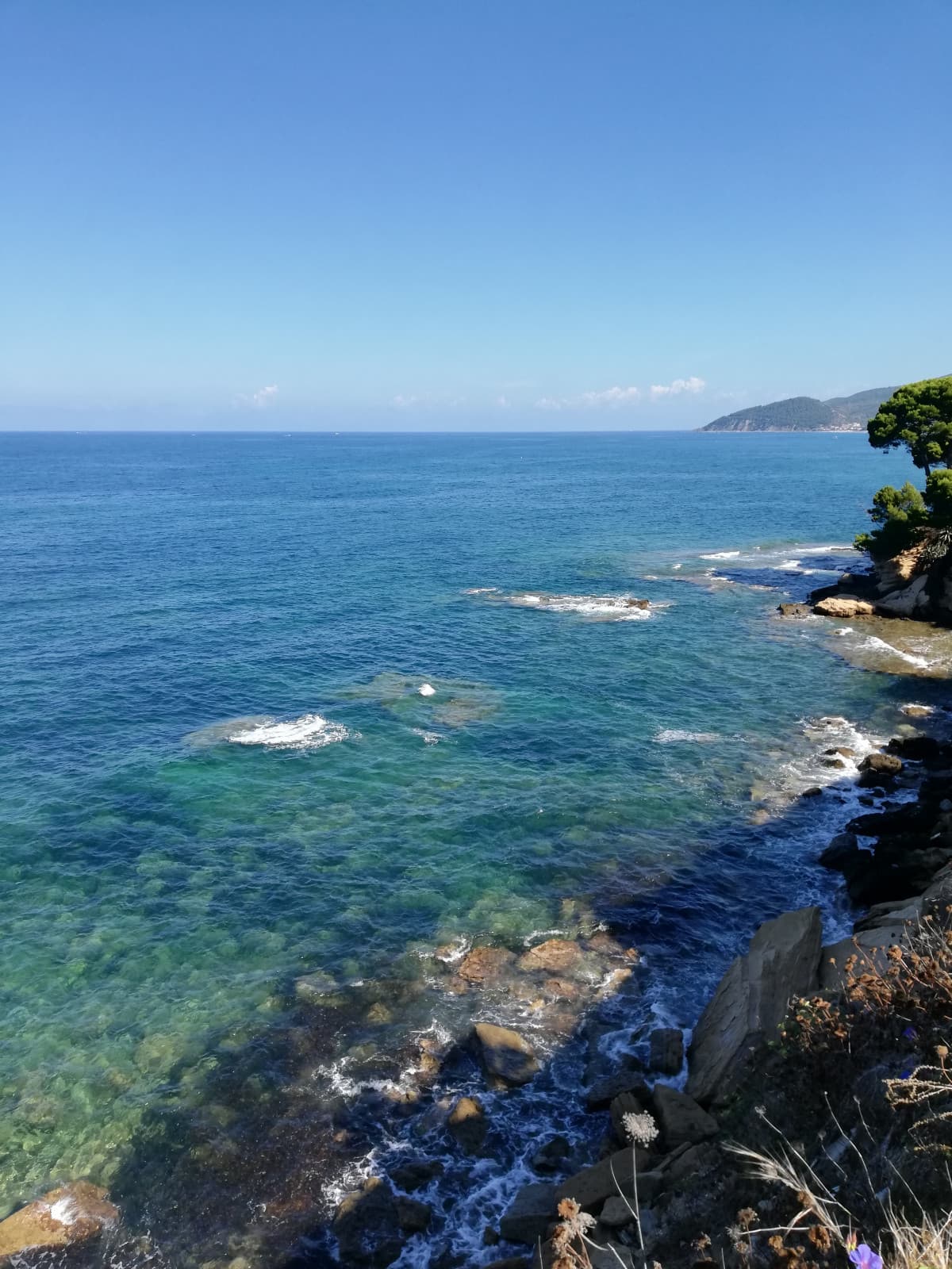 Toh Rega, beccatevi sto paesaggio. Che questo è l'unico giorno al mare. 