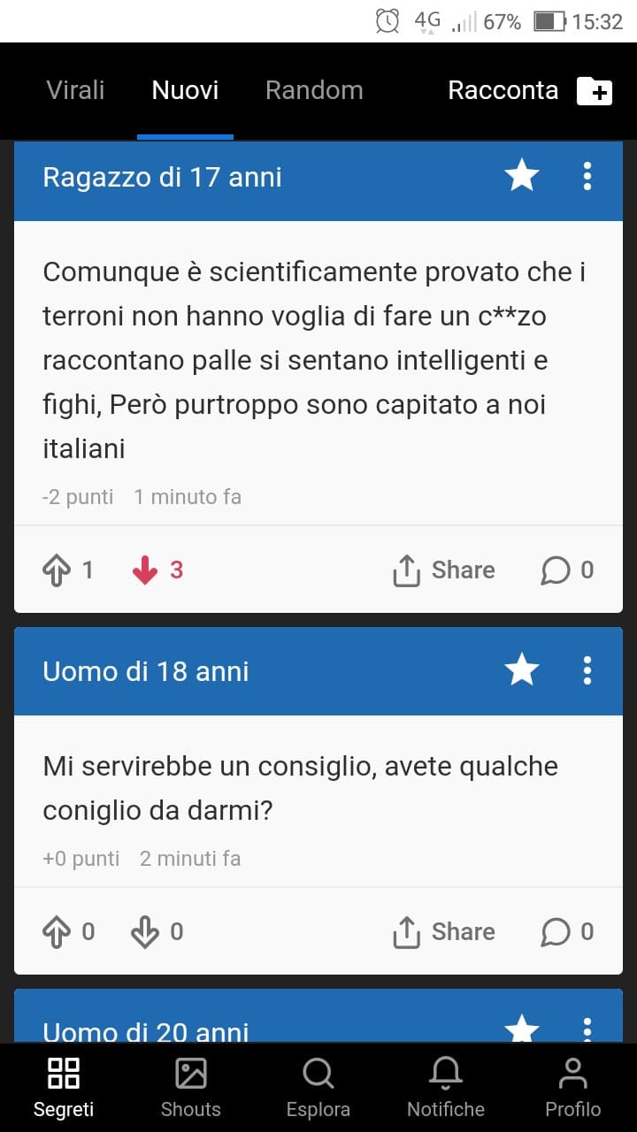 E con quale proprietà di linguaggio è riuscito ad esprimere questo concetto "scientificamente provato"!