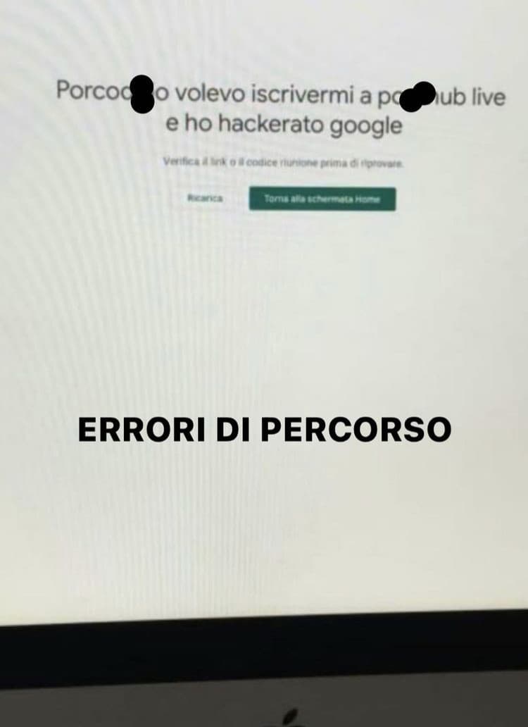 Vi prego ditemi che non hanno ancora risolto...