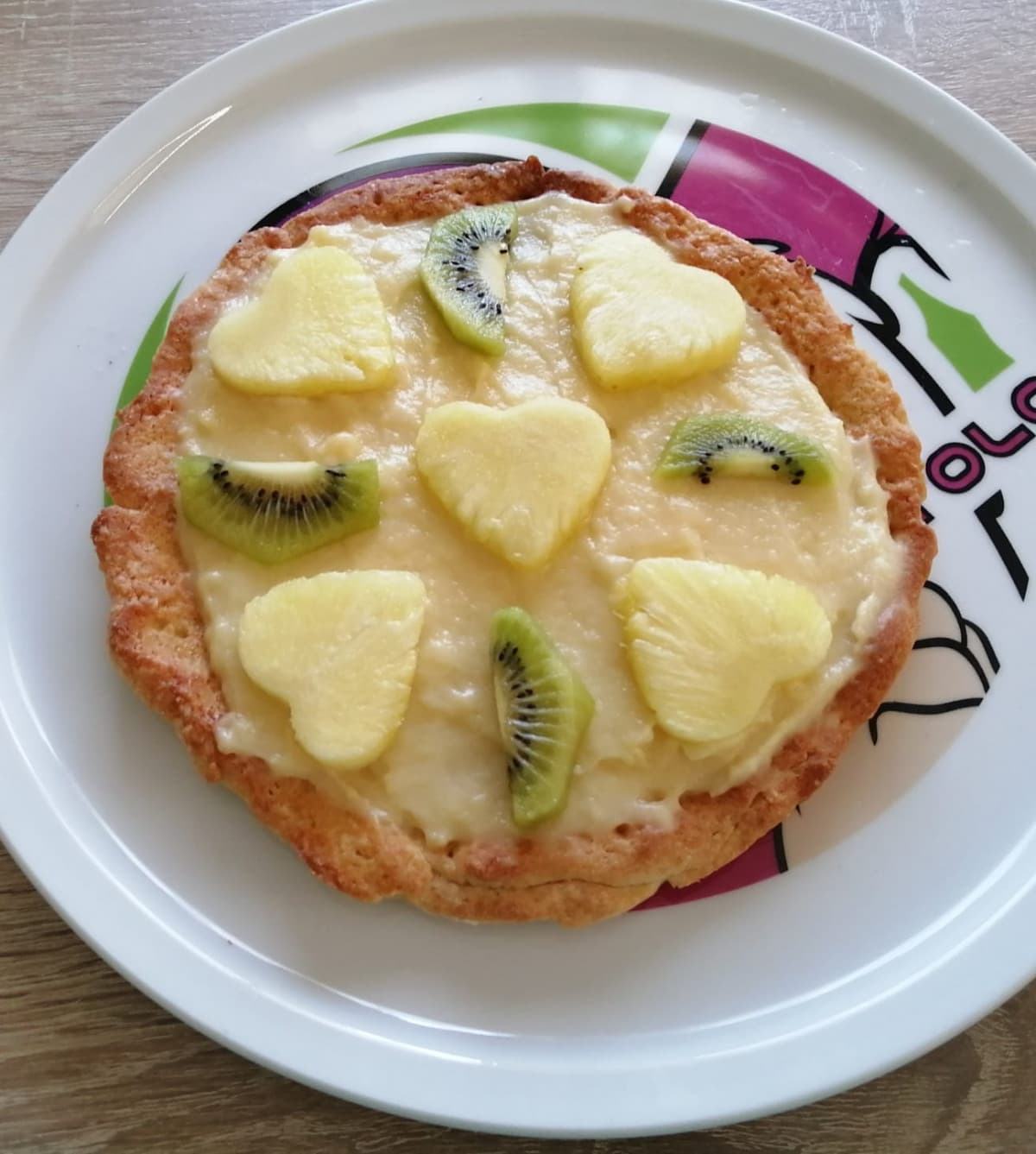 Crostata con kiwi e ananas?❤