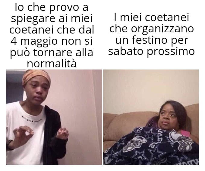 Raga restate a casa cazzo