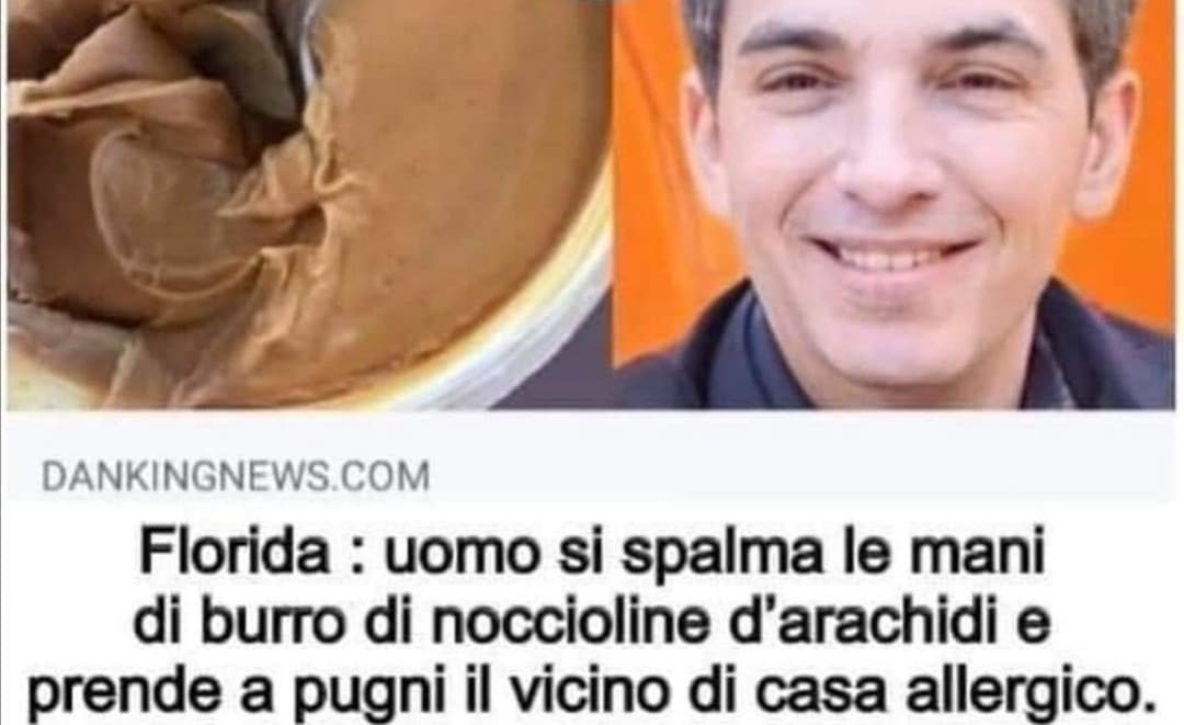 Se vi sta sul cazzo una persona allergica alle arachidi sapete cosa fare 