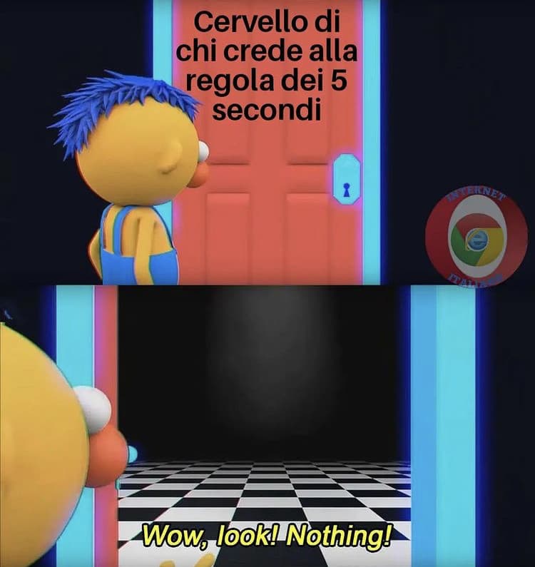 Dai, nessuno ci ha mai creduto, è solo una scusa per giustificare il nostro fare schifo e per sentirci meno in colpa dopo aver mangiato del cibo da terra.