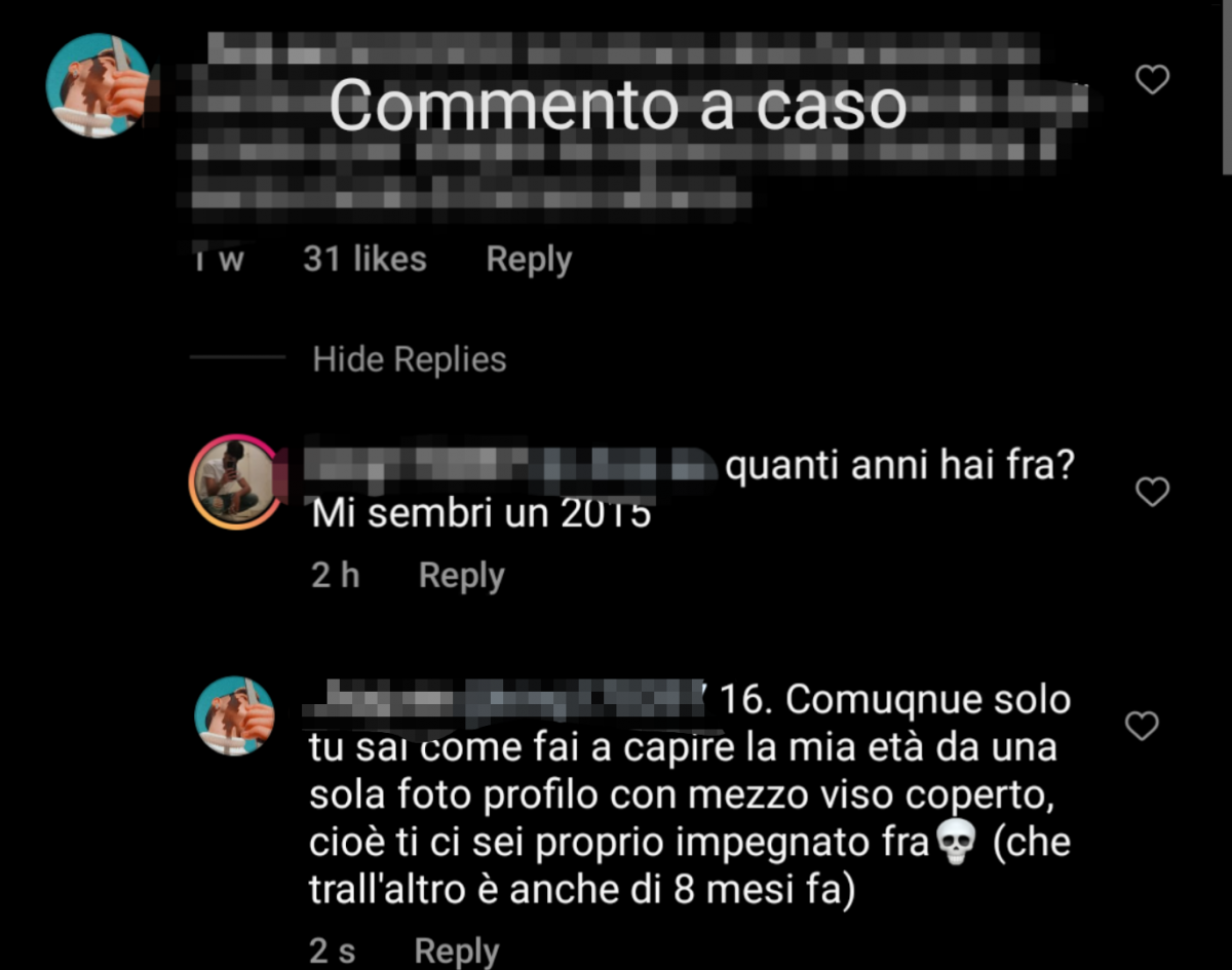 Solo lui sa come fa? Che poi che senso ha andare a guardare le foto profilo di gente a caso per indovinare l'età? 