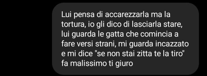 "non è vero che me le cerco" cit. 