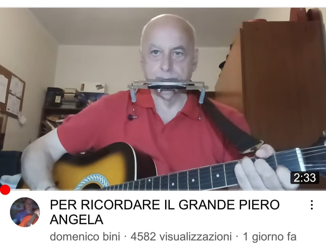 Anche il Maestro Bini dedica un saluto al grande divulgatore, facendo commuovere centinaia di italiani