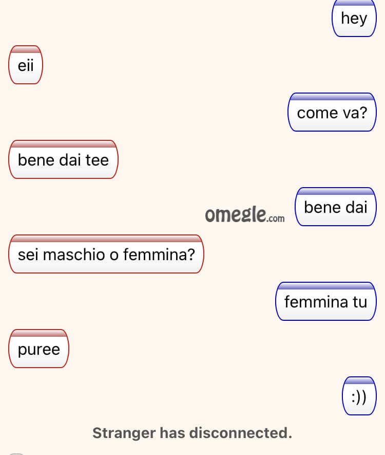 ma io volevo fare amicizia 