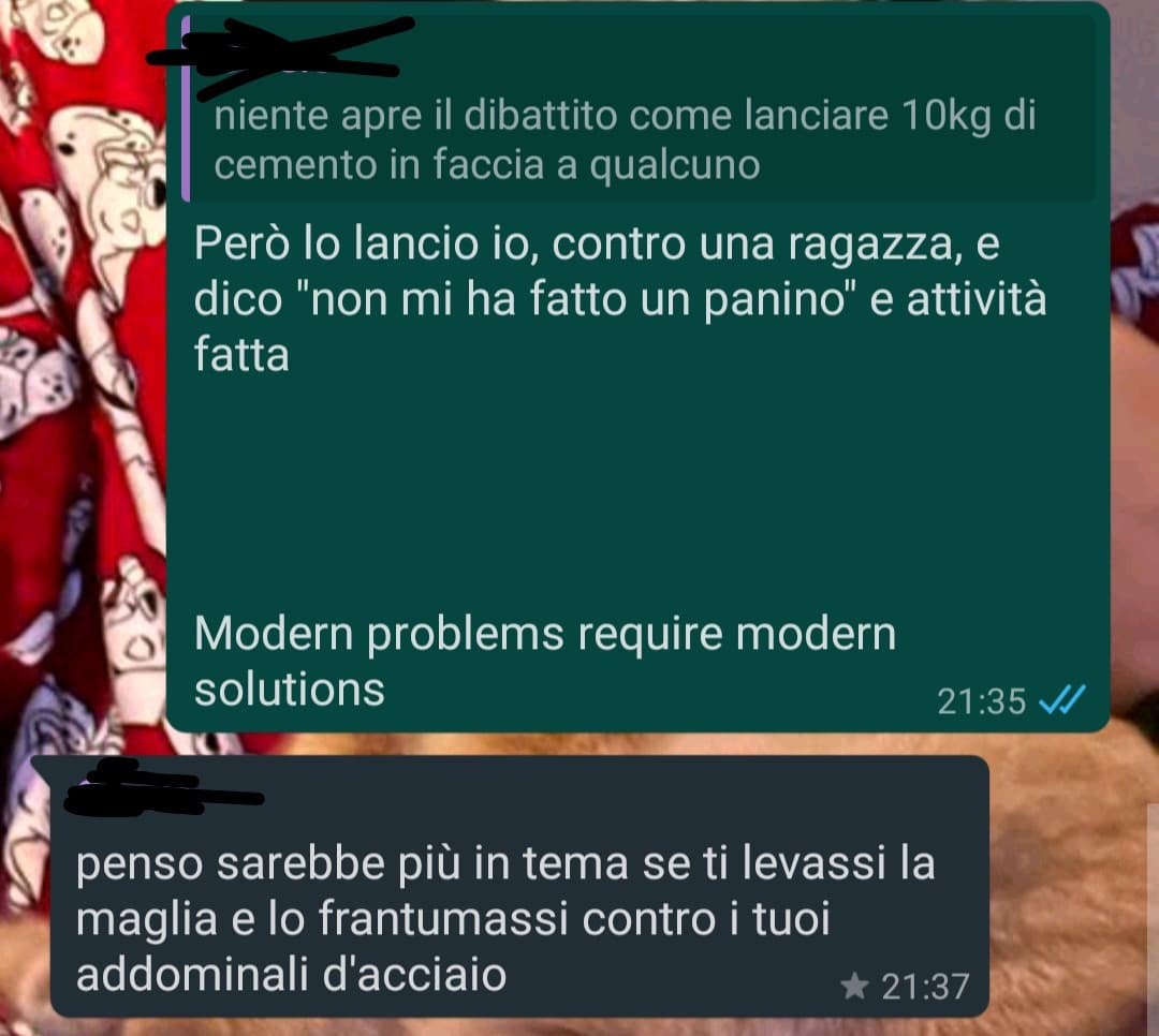 Stavamo organizzando un dibattito sulla mascolinità tossica, ed esce questo