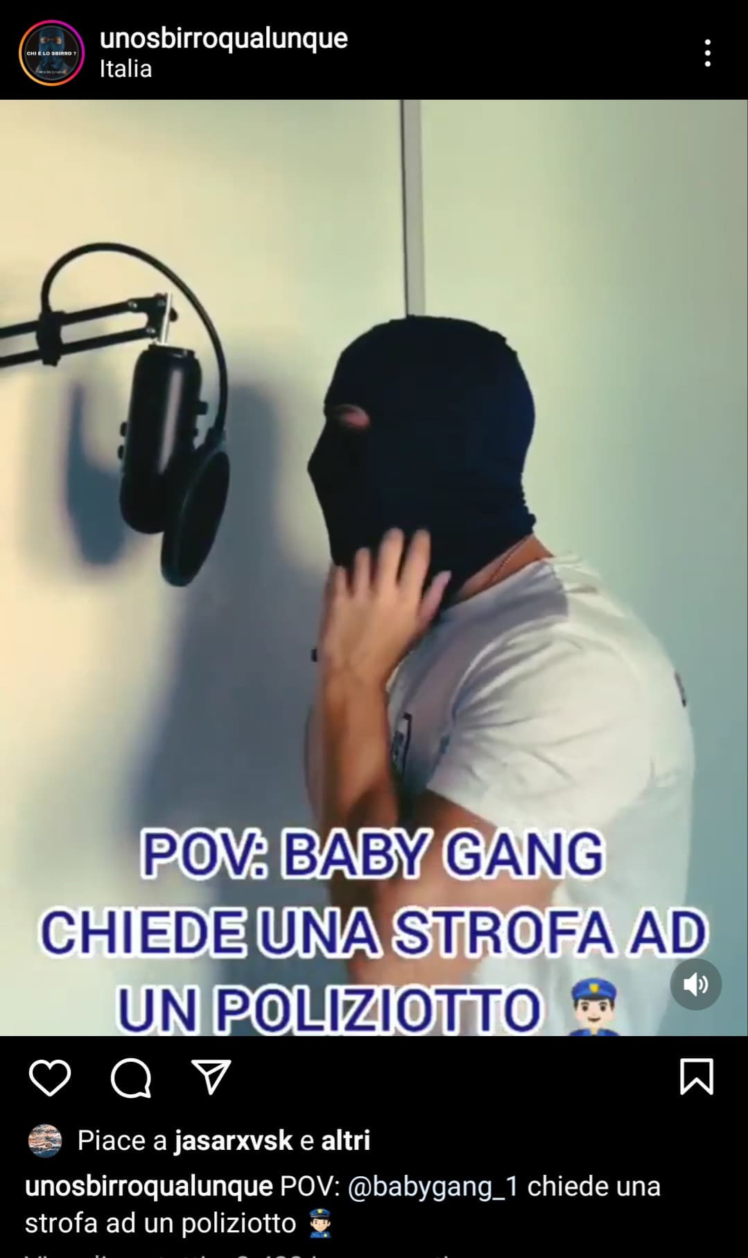 Pov: sei Baby Minchia e stai per venir musicalmente stuprato da un cazzo di polizziotto.