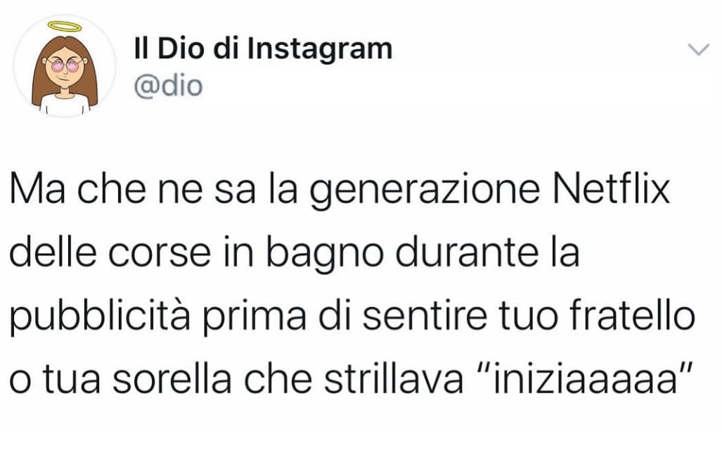 Tanto con le pubblicità della mediaset potevi anche partorire nel frattempo 